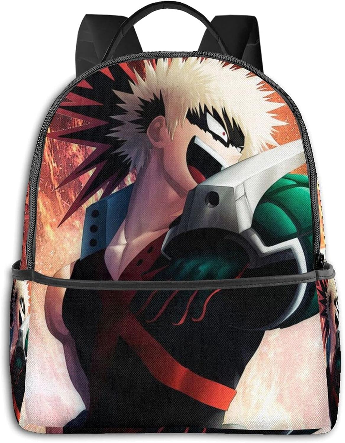 My Hero Academia Katsuki Bakugou Backpack Smooth Zipper Travel Bag