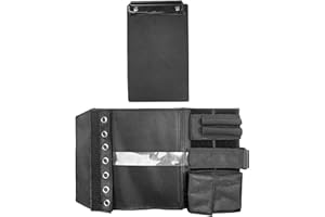 Knee Boards Pilot - 20.5x34cm Oxford PP Kneeboard Organizer | 7 Slot Aviation Clipboard Leg Strap Writing Pad Document Holder