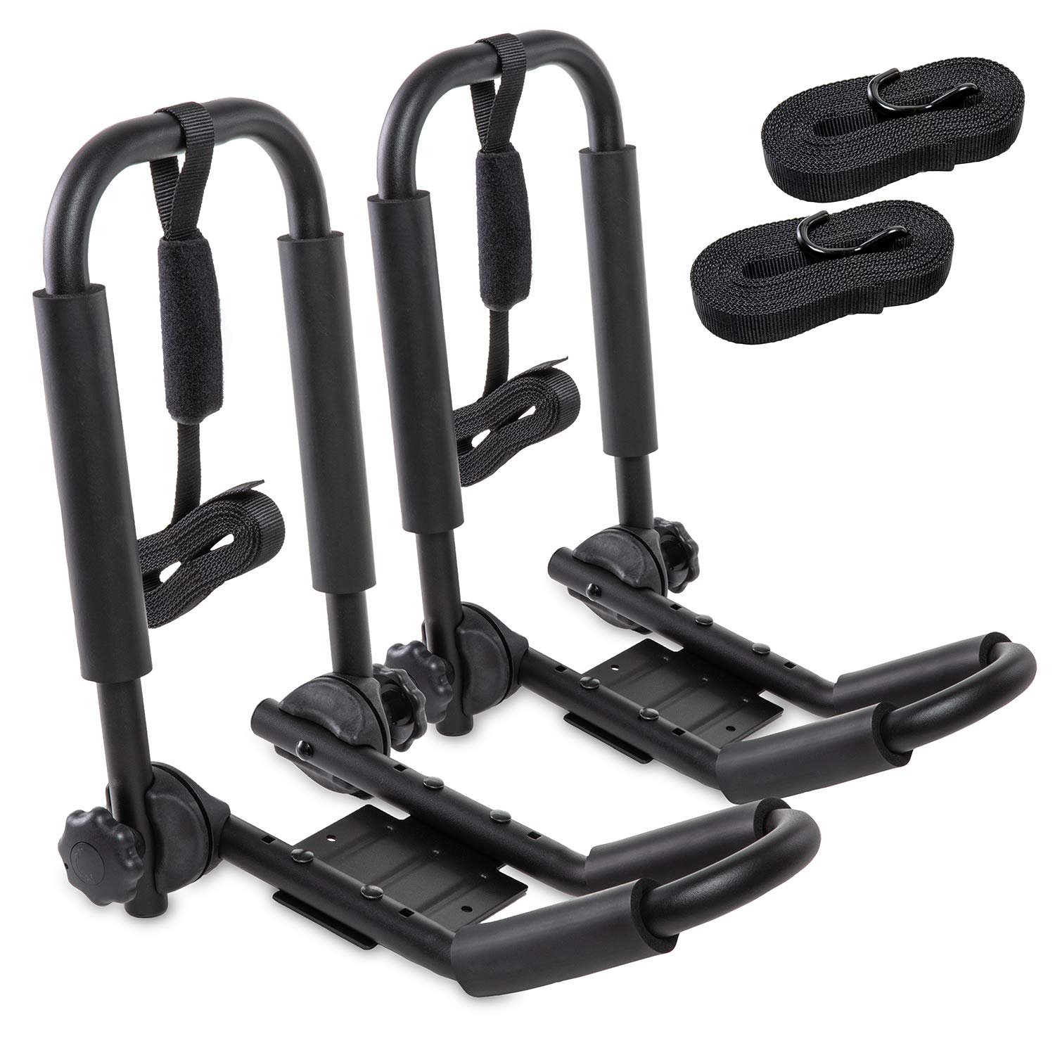 Buy RaxGo Premium Folding Kayak Roof Rack Set HeavyDuty JBar Carrier Holds Up to 165 Lbs