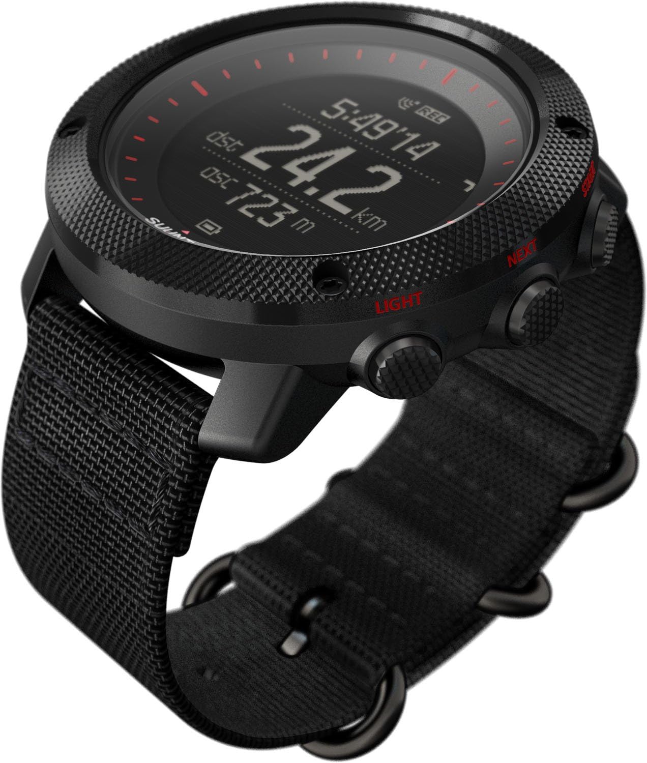 Suunto TRAVERSE Alpha, Reloj multideporte, Negro/Rojo, SS023157000