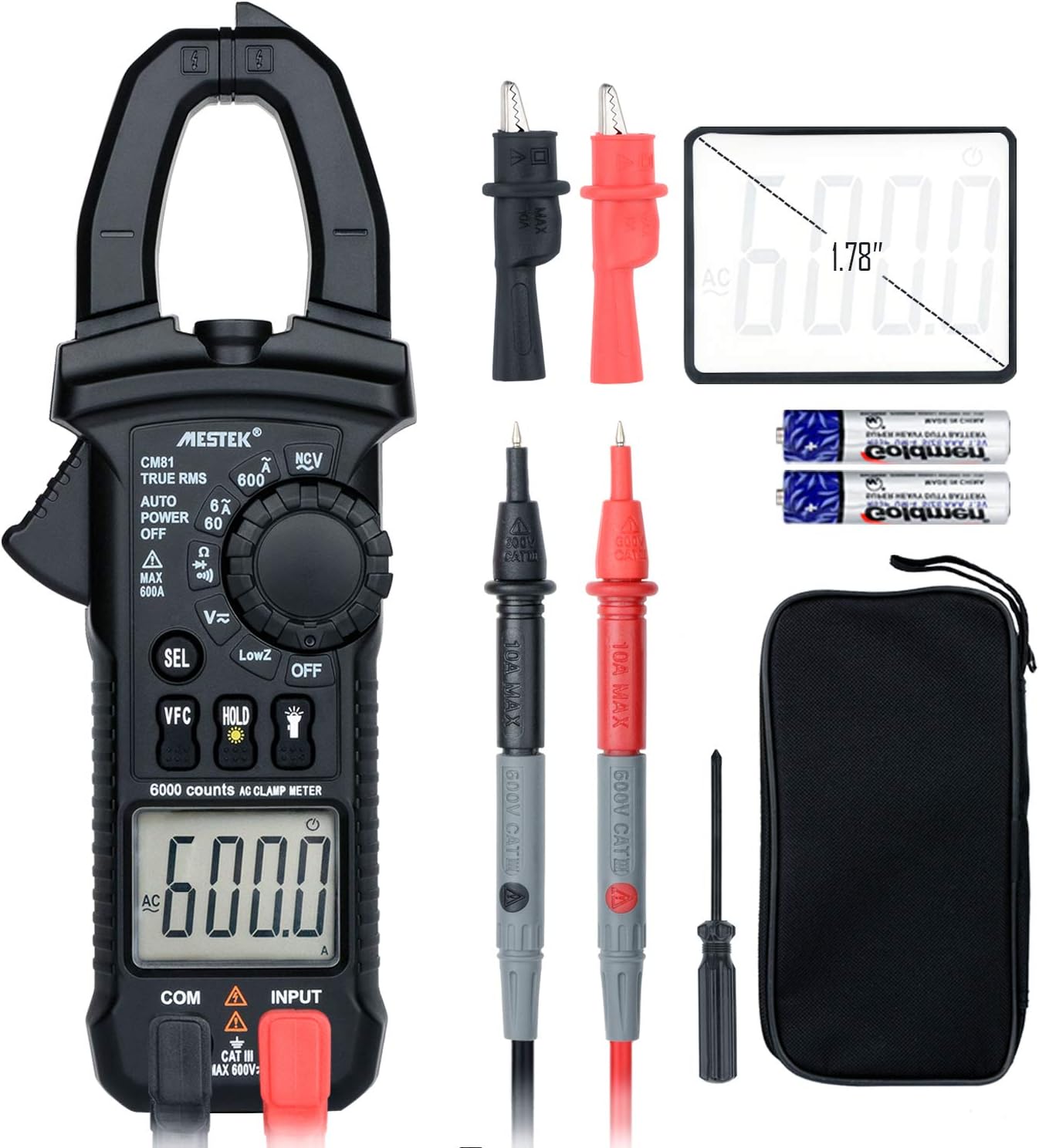 AC DC Voltage Current Electrical Tester Digital Autoranging Multimeter Ohm Meter Electrical Test