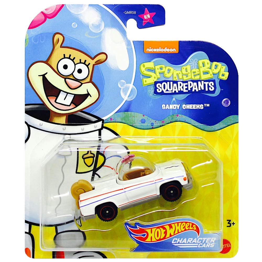 Hot Wheels Character Cars Sponge Bob Squarepants Sandy Cheeks GMR59 1:64