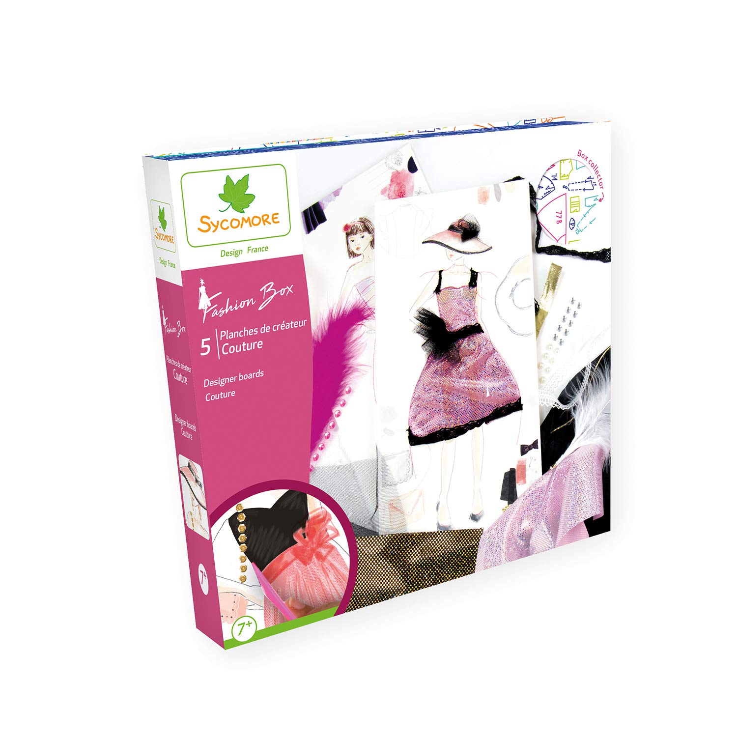 Sycomore Fashion Box - 5 Creative Boards To Be Made On The Theme of Sewing - Mood Boar Included - From Age 7 Years CRE9003