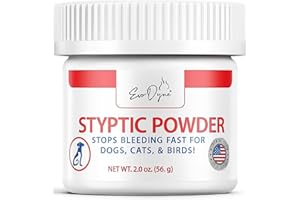Styptic Powder for Dogs, Cats, and Birds (2 oz) by Evo Dyne | Fast-Acting Blood Stop for Pets | Quick Stop Bleeding Powder for Dog Nail Clipping, Grooming, Cuts and More (1-Pack)