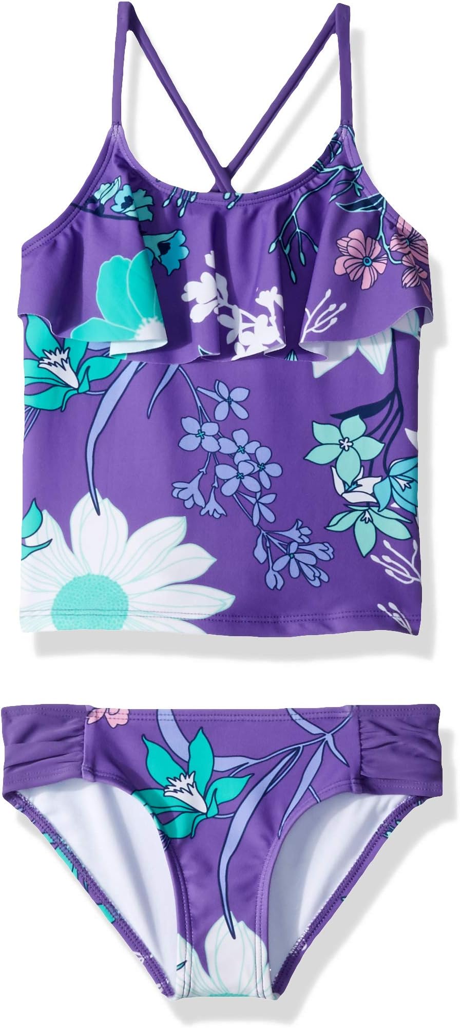 Girls' Charlotte Flounce Tankini Beach Sport 2-Piece Swimsuit
