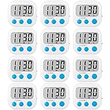 12 Pack Digital Kitchen Timers for Cooking Magnetic