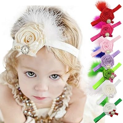 Voberry Cute Feather Flower Kids Baby Girl Headband Headwear Hair