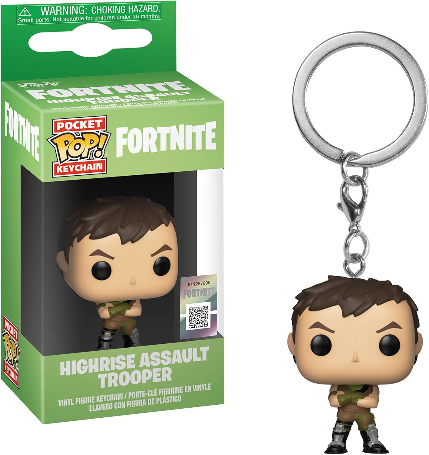 Funko Pocket POP! Keychain: Fortnite: Highrise Assault Trooper, Multicolor - Image 3