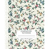 Coquette Composition Notebook, College Ruled: Floral and Lace | Notebook or Journal | Cute and Preppy Aesthetic | Perfect For Teen Girls and Women