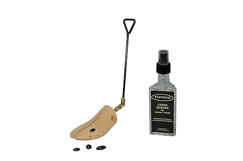 Tonino SET Schuhweiter für Stiefel und Wanderschuhe extrastark Schuhdehner + Lederdehner