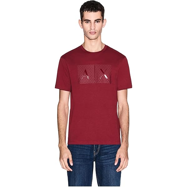 Armani Exchange Men's Logo Pocket Tee, Lilac Gray | Amazon.com