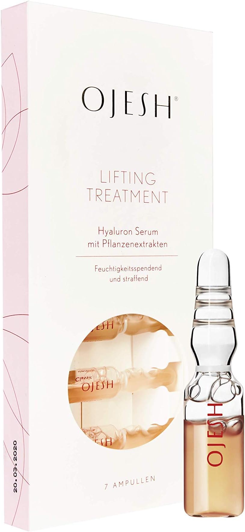 OJESH Hydrating Hyaluronic Acid Serum Booster Deep Hydration for face, Anti-Aging, Repairing, Replumping, Lifting Treatment Classic-7 Ampoules (24 Boxes)