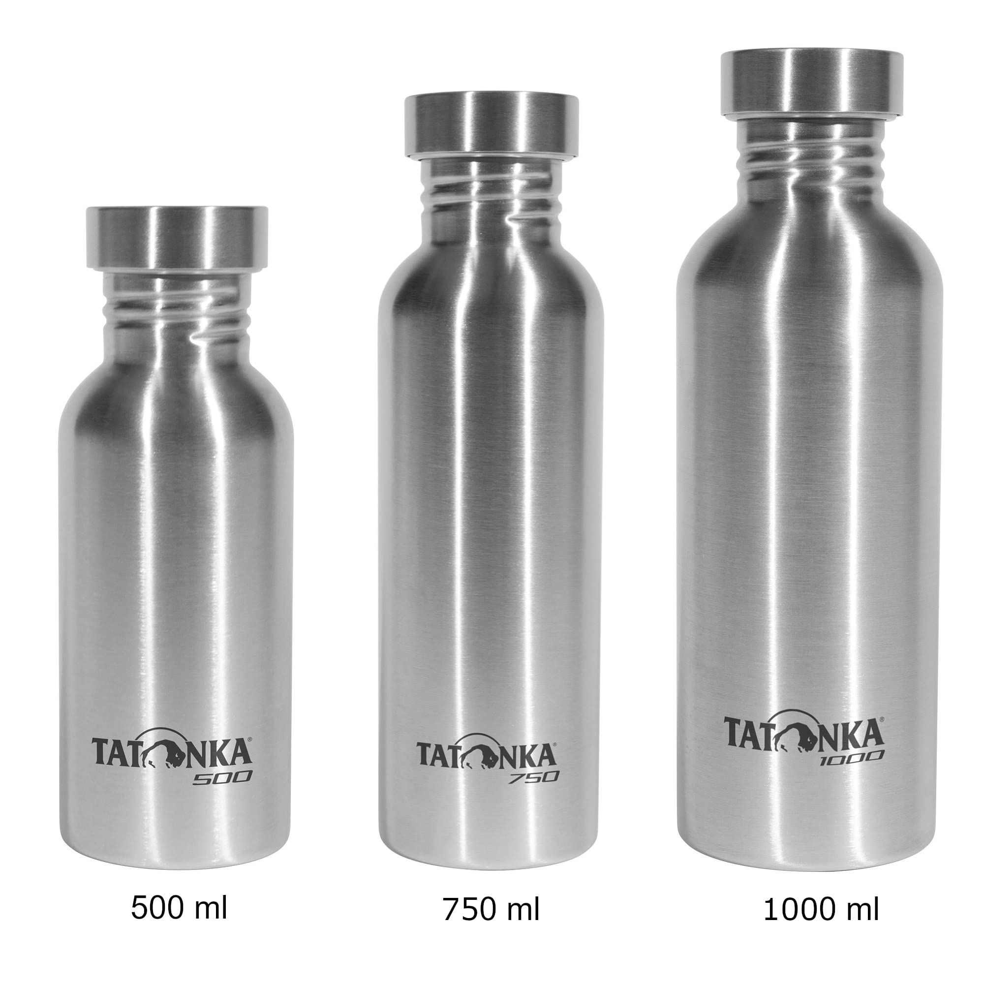 Tatonka Edelstahl Trinkflasche Steel Bottle Premium 0,5l - Bruchsichere Wasserflasche mit Edelstahl-Schraubverschluss - spülmaschinenfest und BPA-frei (500ml) 6