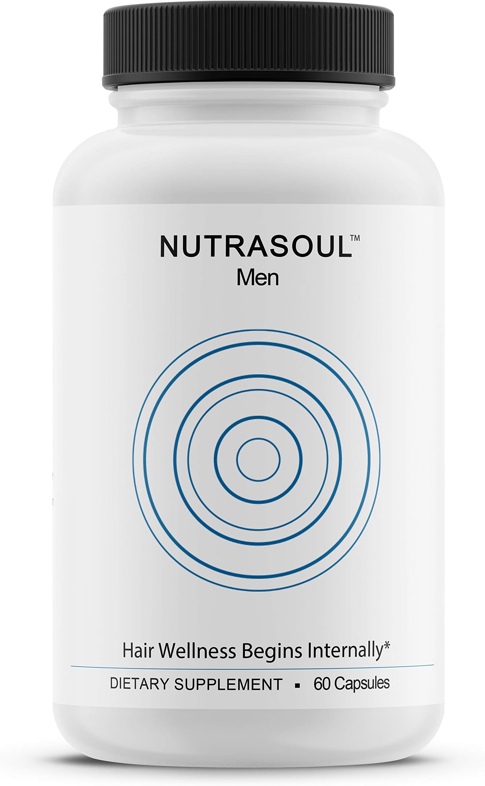 Hair Loss Thinning Supplement - Men Hair Vitamin for Thicker Healthier Hair Growth - Premium Nutrasoul Mens Supplement for Hair, Skin and Nail Support