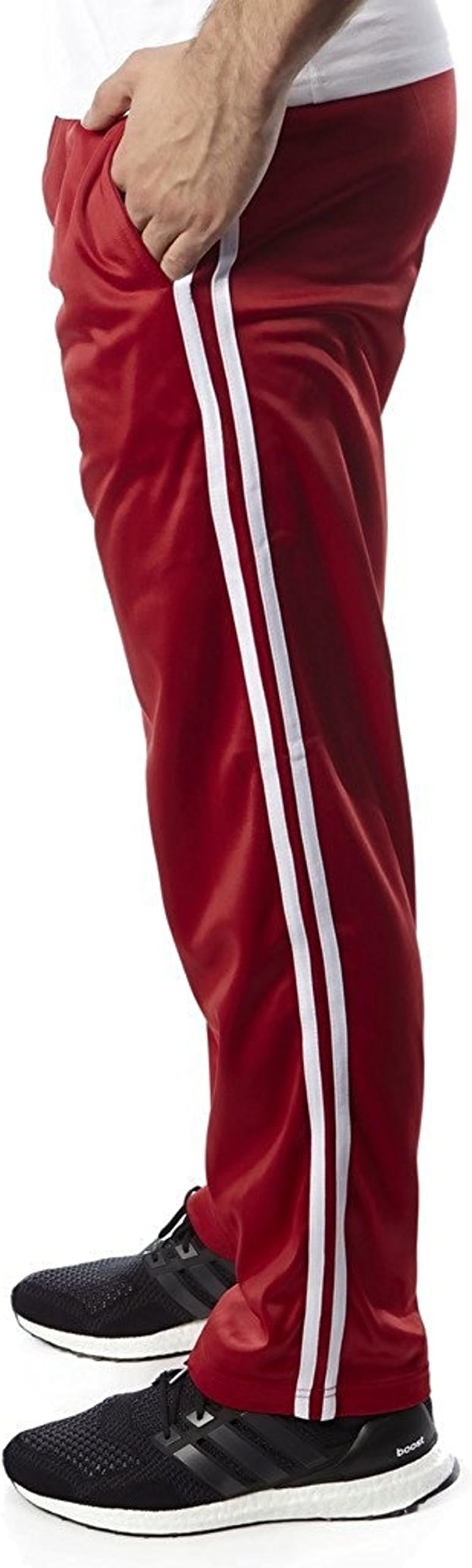 Vertiacl Sport Men's Loose-Fit Open Bottom Warm-Up Running Track Pants