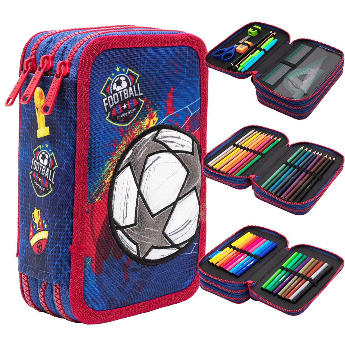 Colorino F067652 Jumper 3 Football Pencil Case Multi-Coloured