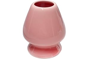 AIYICIII Matcha Whisk Holder – Ceramic Chasen Stand for Bamboo Matcha Whisk, Japanese Tea Set Accessory (Pink)