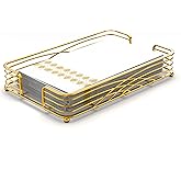 LEVIMETREE Gold Guest Towel Holder Tray for Bathroom – Countertop Napkin Organizer for Disposable Paper Towels, Elegant Hand Towel Rack for Powder Room, Modern Guest Bathroom Accessories