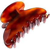 France Luxe Tortoise Shell Hair Clip for Women, Medium Couture Claw Clip for Thick or Fine Hair, Slip-Free Strong Hold, Lightweight, Damage-Free Design