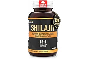 Herba Himalayan Shilajit for Women & Men – 120 Capsules | 20% Fulvic Acid from 15:1 Extract | 1000mg Serving (500mg Each) | U