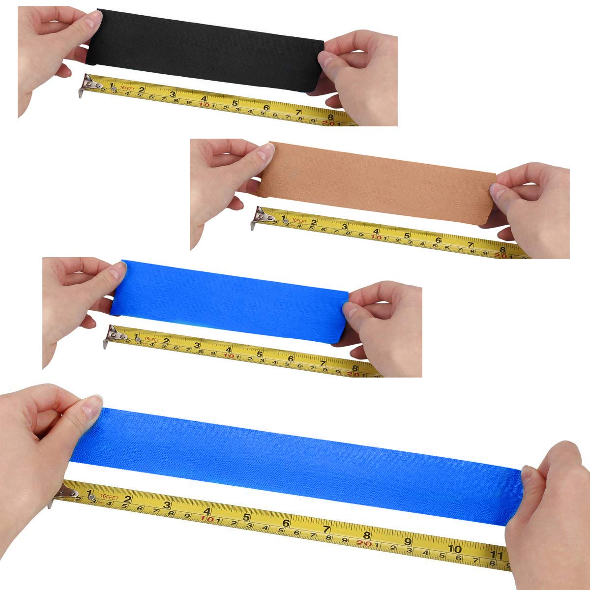 Physio Tape Kinesiologie Tape 5m x 5cm, Muskeln Kinesiology sport vorgeschnitten, Rollenlänge Elastisches Therapeutisches sport verletzungen Tape Elastische Bandage für Plantarfasziitis Physiotherapie