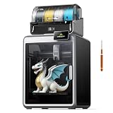 Creality K2 Combo 3D Printer, Multicolor Printing with CFS, High-Speed 600mm/s, Smart Auto Leveling, Quiet Printing, 300°C Nozzle, Dual AI Camera, Direct Drive Extruder, Build Volume 260x260x260mm