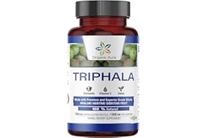 ORGANIC AURA INTERNATIONAL Organic Aura Premium Triphala Capsules. 150 Veg HPMC Capsules. Natural Vitamin C, Digestion, GI Trac Wellness, Colon Cleanse and Immunity Support. 100% All Natural.