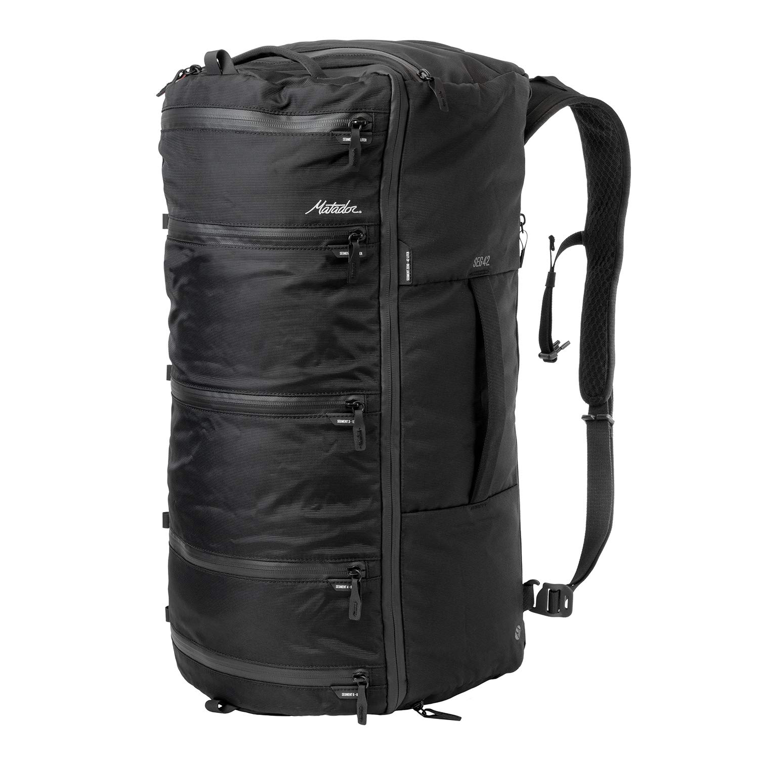 MATADOR SEG42 - Travel Backpack w/Built-In Packing Cubes 42L; Convertible Travel Duffle Bag & Cabin Bag with Laptop Compartment; Carry On Backpack for Travelling, Luggage, Camping