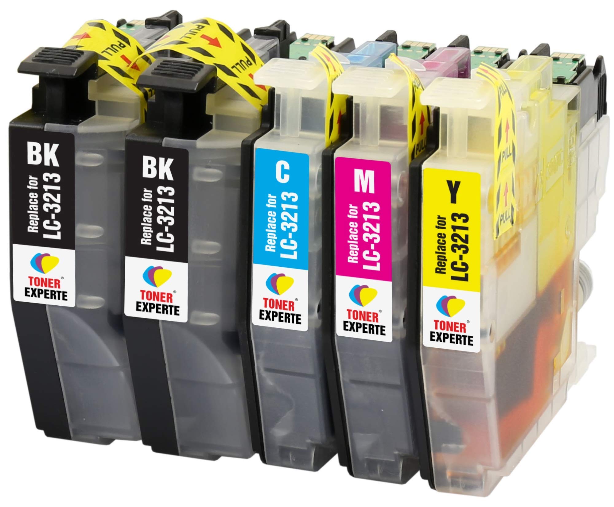 TONER EXPERTE LC3213 5 XL (SET + BLACK) Compatible Ink Cartridges for DCP-J572DW DCP-J772DW DCP-J774DW MFC-J491DW MFC-J497DW MFC-J890DW MFC-J895DW | High Capacity