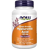 NOW Supplements, Hyaluronic Acid 100 mg, Double Strength, 120 Veg Caps