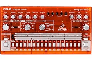 Behringer RHYTHM DESIGNER RD-6-TG Analog Drum Machine with 8 Drum Sounds, 64 Step Sequencer and Distortion Effects