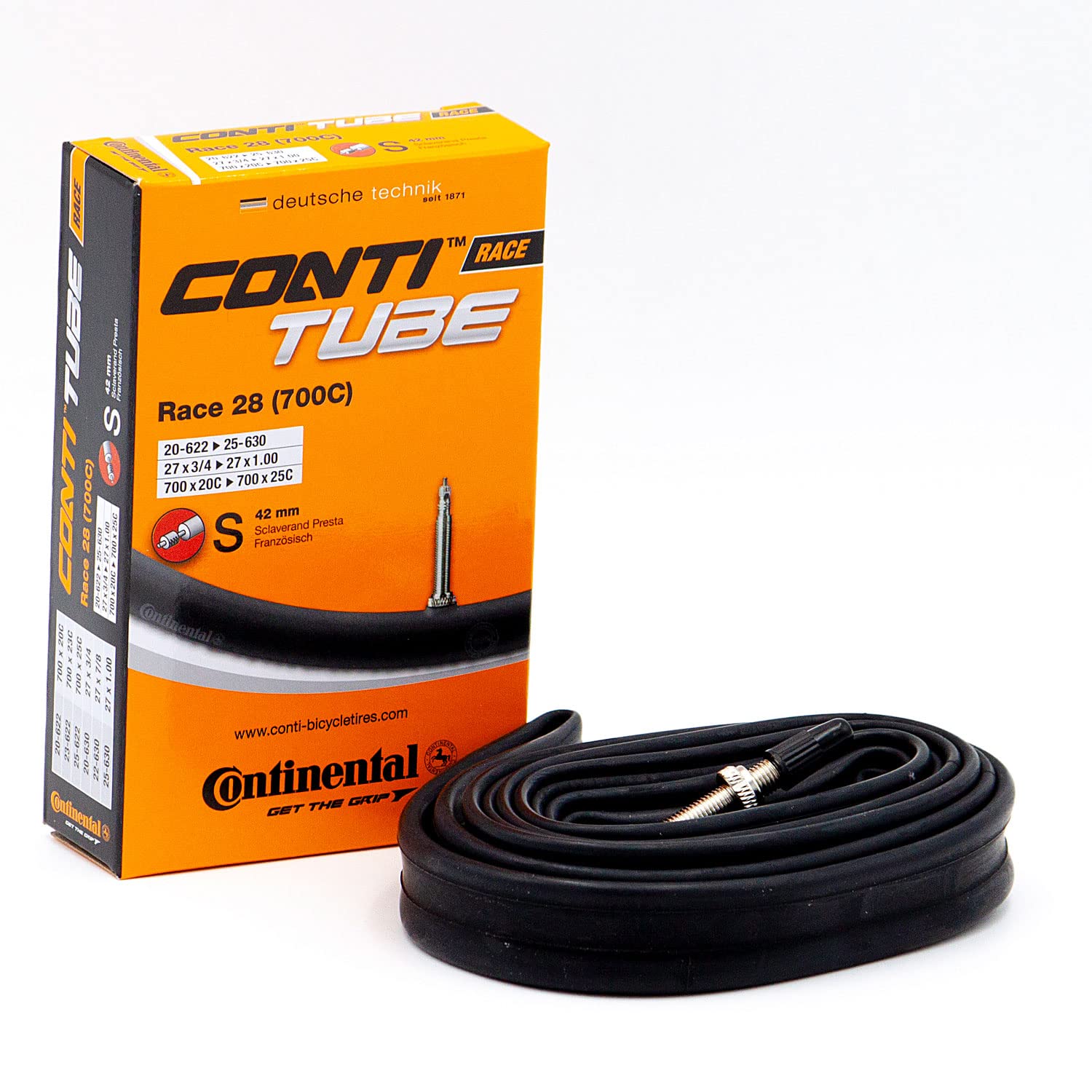 Continental Cámara Carretera Race 700x20-25 Válvula 42mm