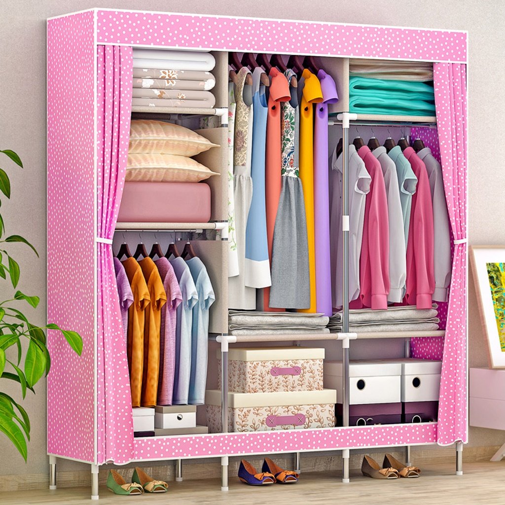 Greawei Simple Modern Economy Wardrobe Folding Single Assembly