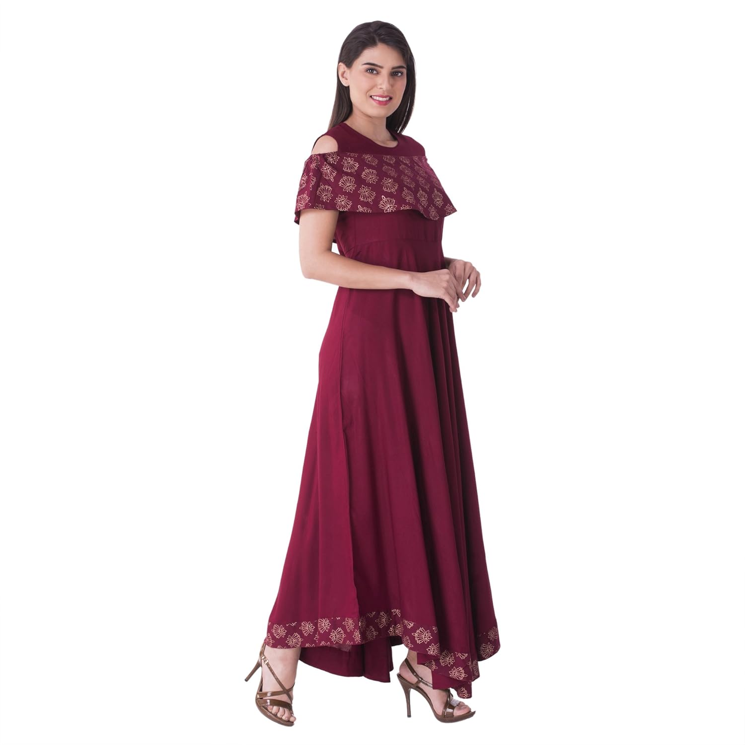 khushal women's rayon gown