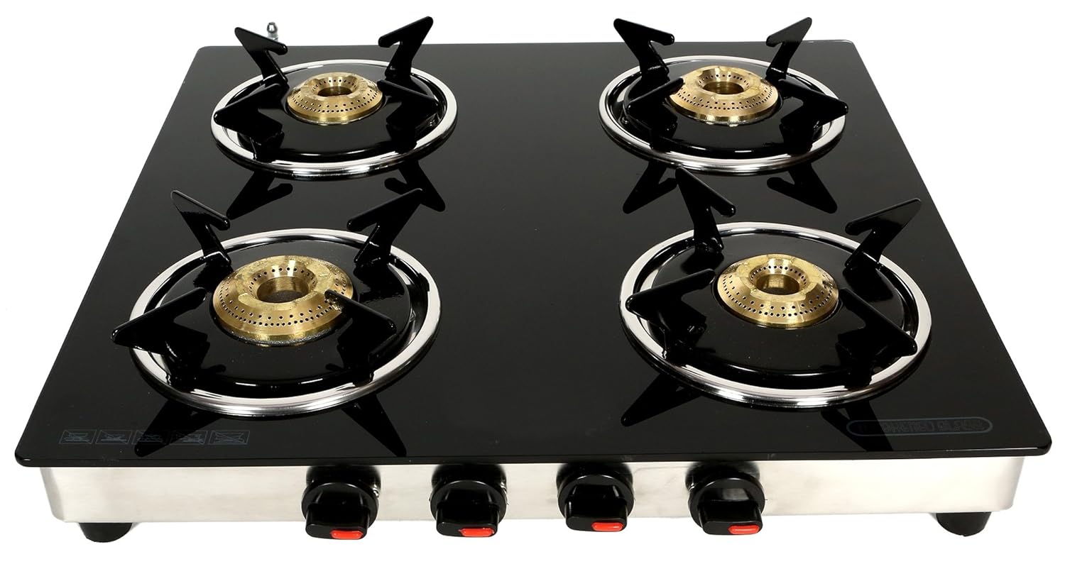 Glass Top 4 Burner Manual Ignition Gas Stove Suryajwala Best Price