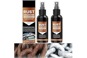 2026 Upgrade Multipurpose Rust Stain Remover, Heavy Duty Metal Cleaner,Fast Acting Heavy Duty Rust Dissolver for Cars, Tools, Bolts & More 2PC