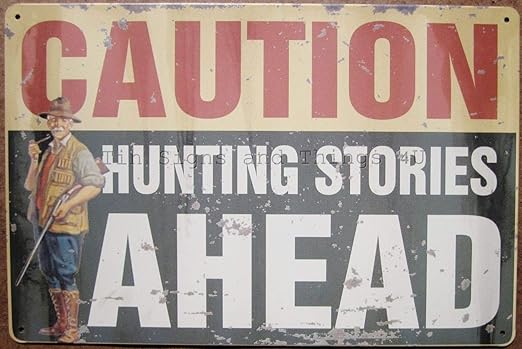 Amazon Com Shopforallyou Vintage Decor Signs Hunting Stories Tin