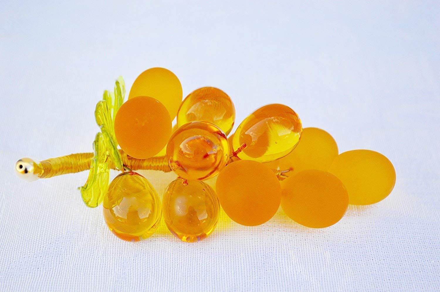Glass Grape Cluster, Murano, Medium, Gold