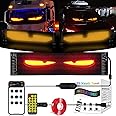 1PCS Colorful Eye Lamp Soft Screen for Car Windows, Led Eyes for Car Window, DIY Car Dynamic LED Smart Colorful Eye Lamp Soft Screen, Programmable Flexible Matrix Screen for Car (4.72 * 23.4in)