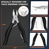 Wellehomi Toenail Clippers Heavy Duty Podiatrist Kit 11 Tools Gift Case view 2