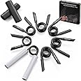 Duomspiace Hand Grip Strengthener Trainer Set Weight from 50 to 350 LBS with 7 Pack, Wrist Forearm Strength Gripper, Aluminum Non-Slip, Hand Strengthening Devices for Strength Training and Exercise, Hand Workout Squeezer Grip Strengthener.