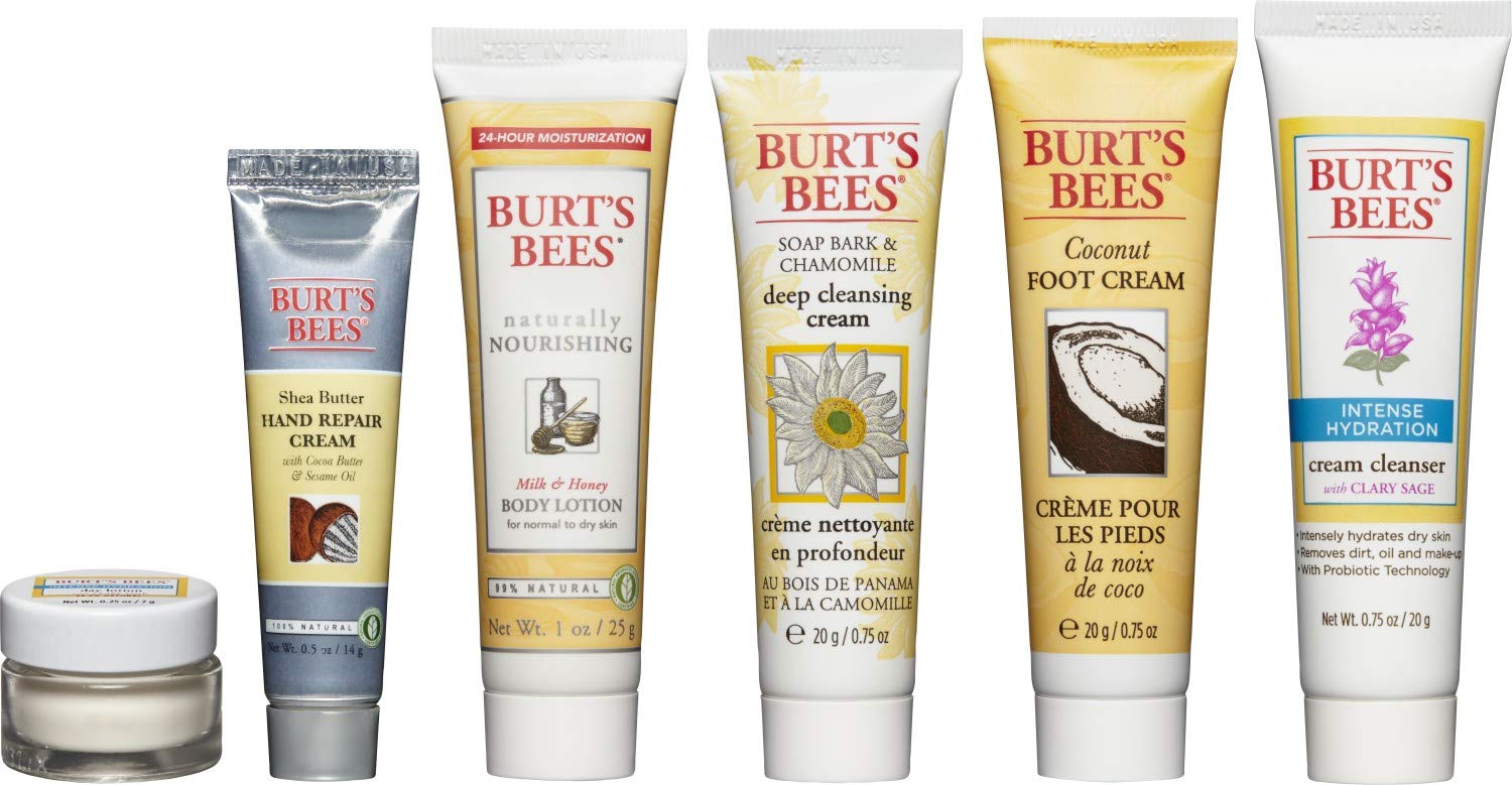 Burt's Bees Classics Gift Set, 6 Products in Giftable Tin – Cuticle Cream, Hand Salve, Lip Balm, Res-Q Ointment, Hand Repair Cream and Foot Cream: Beauty