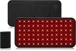 Red Light Lamp Belt, 72 Pcs LEDs 3-in-1 Chips 12.3 inches*5.9 inches Red Light Wrist Belt with Cord and Timer for Home & Trav