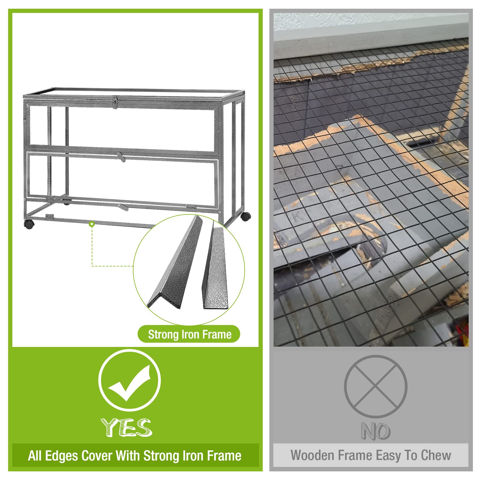 Guinea Pig Cage Hamster Cage 3 Levels Small Animal Cages with Chewing