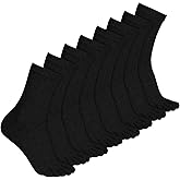 Bencailor 4 Pair Women Five Toe Socks Cotton Crew Ankle Socks with Toes for Women Men Athletic Running Yoga Daily