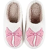 Aucomfo Comfy House Slippers For Women Men, Ladies Fuzzy Bedroom Slippers,indoor Outdoor Memory Foam Shoes