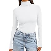 Trendy Queen Women's Turtleneck Long Sleeve Shirts Spring Fashion Basic Thermal Underwear Tops Winter Clothes 2026