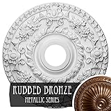 Ekena Millwork CM18RORZS Rose Ceiling Medallion