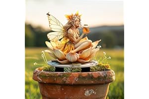Golden Autumn Fairy Acrylic Garden Stake, Indoor and Outdoor Garden Acrylic Decoration, Idea Gift for Flower Potted Ornament 