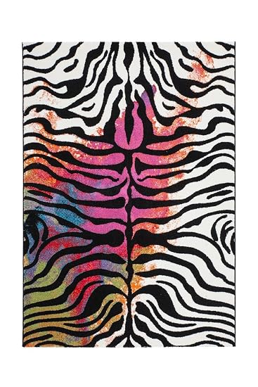 Teppich Wohnzimmer Carpet Modern Design Guayama 246 Rug Zebra